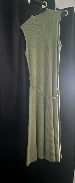 Elie Tahari Olive Green Sweater Dress