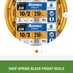 10/2 romex electrical wire