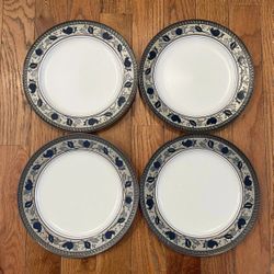 Mikasa Dinner Plate Dish Intaglio Arabella Japan Lot Dinnerware Set 4 CAC01