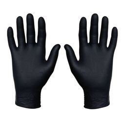 🖤 Black Nitrile Gloves — Gentle Protection for Parents & Kids