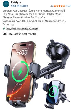 Cell phone charging mount