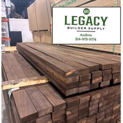 2X4X8’ prestained cedar dark walnut $9.25 each 