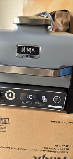 Ninja Woodfire 7-in-1 Outdoor Grill, Master Grill, BBQ Smoker, & Outdoor Airfryer with Woodfire Technology, OG701 Asking price is $225 obo   Pick this