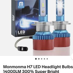 H7 LED Headlight Bulbs New