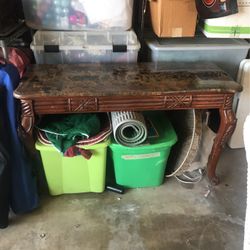Marble Top Sofa Table
