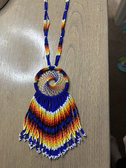 Hand made beads necklace