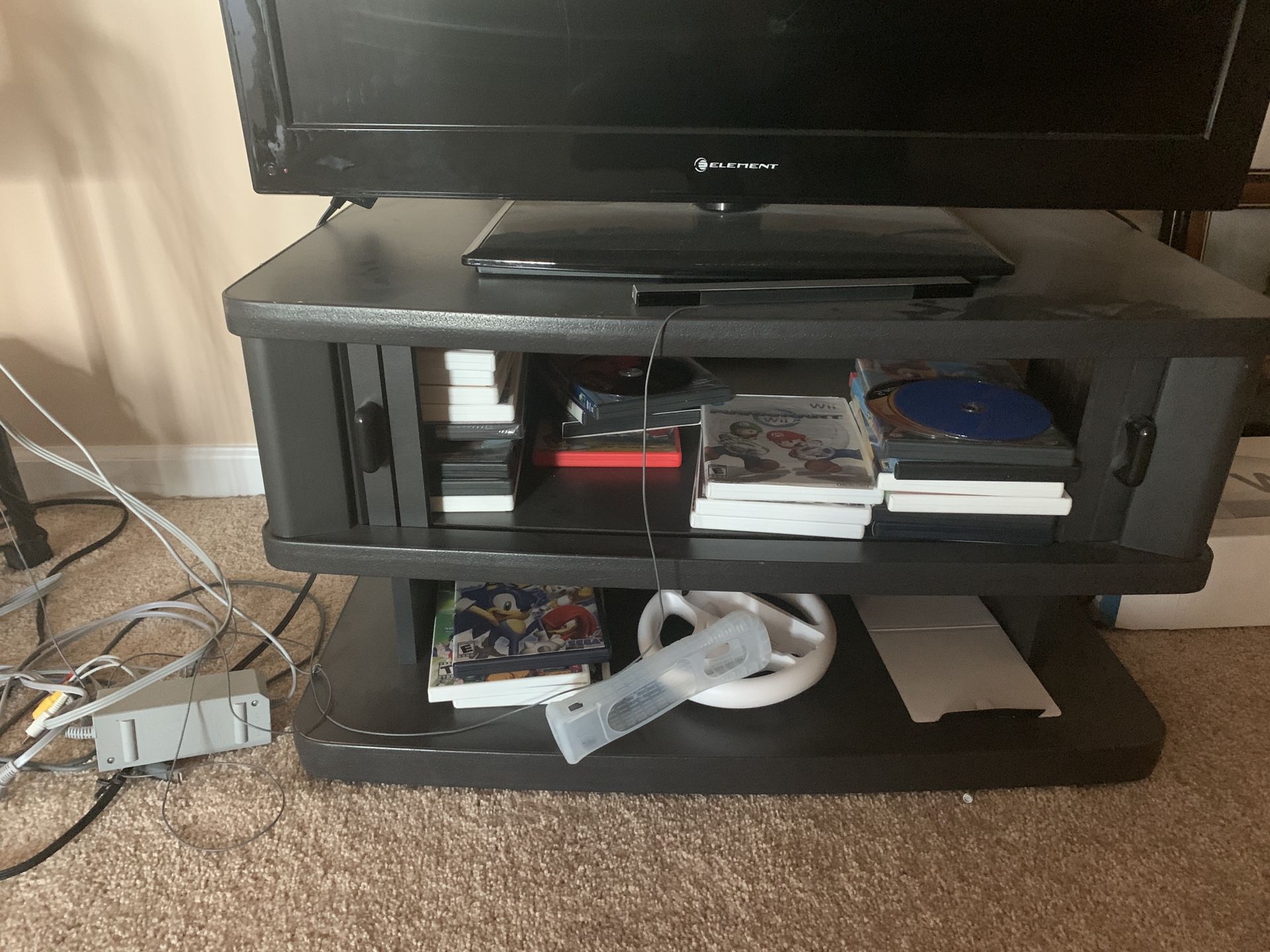 TV STAND w STORAGE