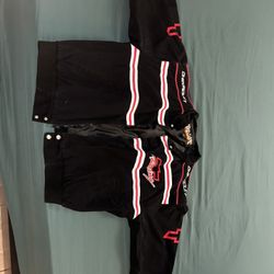 Essex Chevrolet Chevy Nascar Racing Jacket Black Red Large