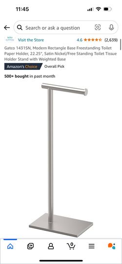 Freestanding Toilet Paper Holder