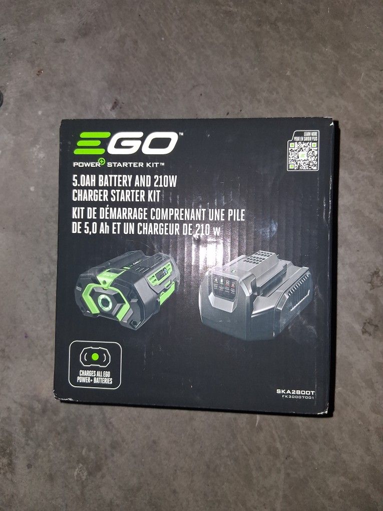 New, Nuevo, EGO Power+ SKA2800T 5.0Ah Battery and 56V Standard Charger Starter Kit