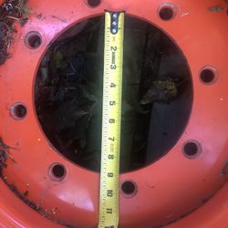 Set of 4 - 8 Lug Bobcat S850 Skid Steer Wheels, 9.75x17.5, Fit 17.5X10