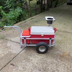 Beach Fishing Cart With Coolers