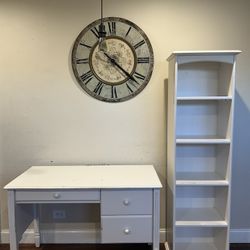 Pottery Barn kids Desk And tall shelf