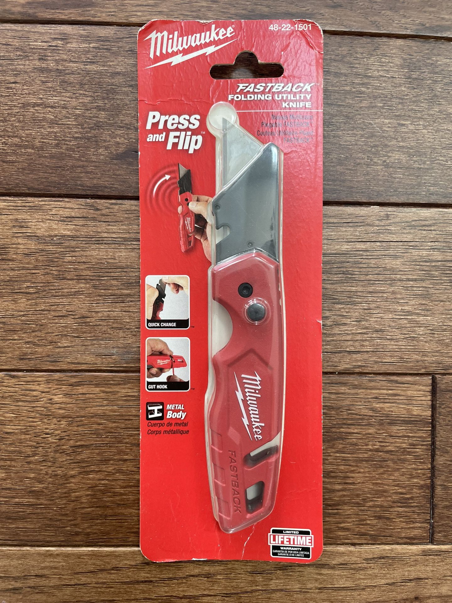 Brand New !!! Milwaukee knife + Doit 100 Best Blade Dispenser