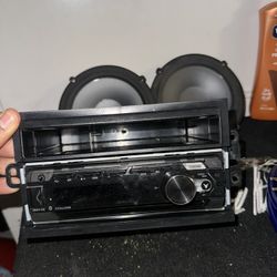 Pioneer Stereo And Two 6” Speakers 