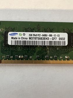 2GB (x2) DDR2 Memory Sticks