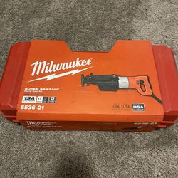 Milwaukee Orbital Super Sawzall 13A, Reciprocating Saw With Case