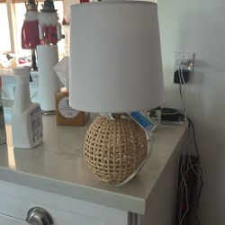 Wicker Target lamp- Not Used 