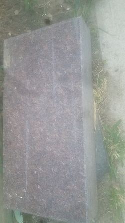 Blank Granite tombstone