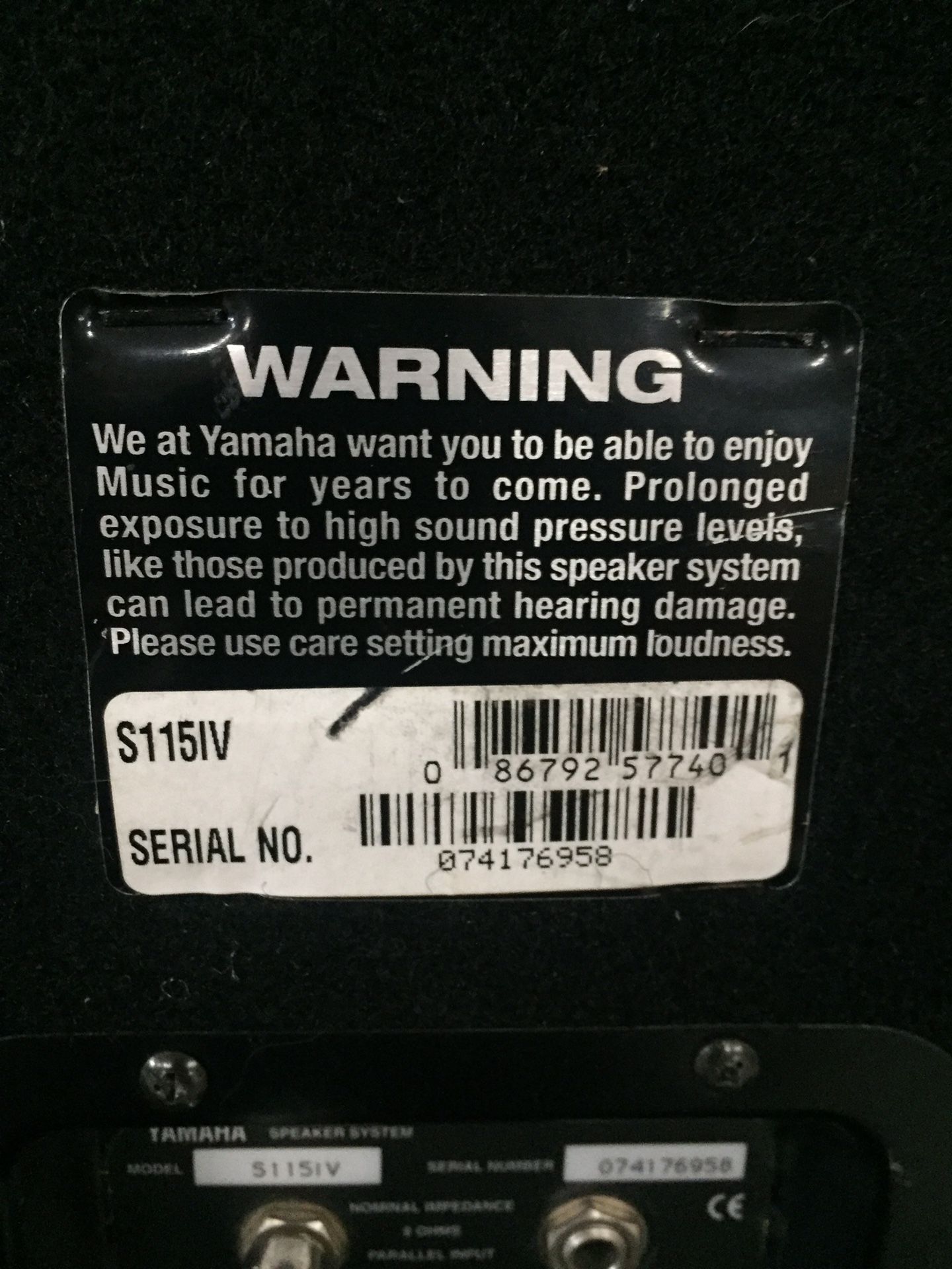 Yamaha Speakers sound/band/dj