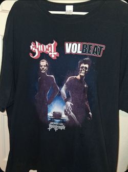 Ghost, Volbeat and Twin Temple Tour 2022 black T-shirt, 2XL
