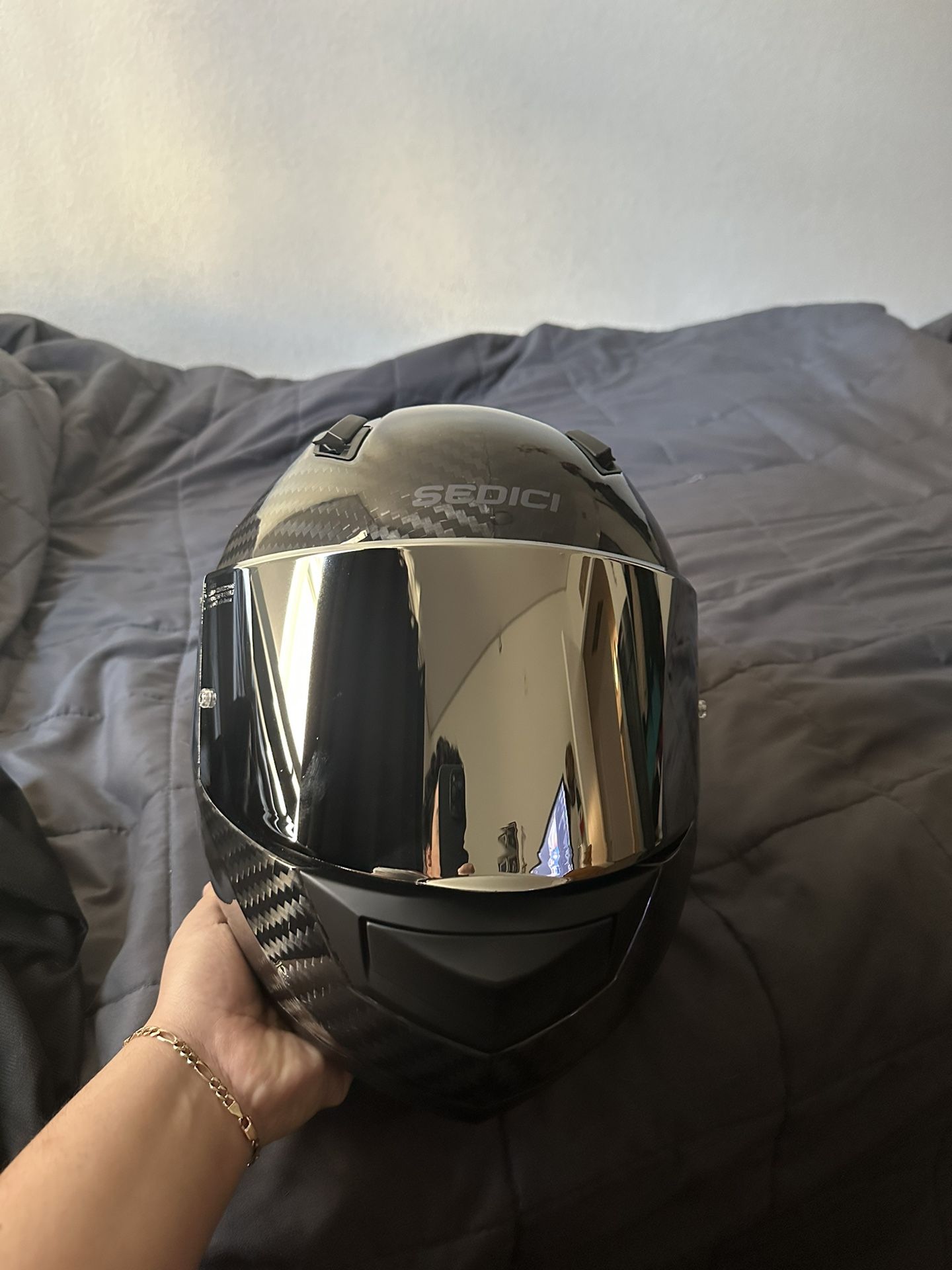 Sedici Strada II Gloss Carbon Helmet LG