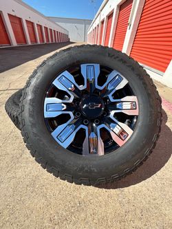 20s Chevy Silverado Ultimate 2500 OEM 3500 Factory Wheel Rim Rines Wheels Black 2025