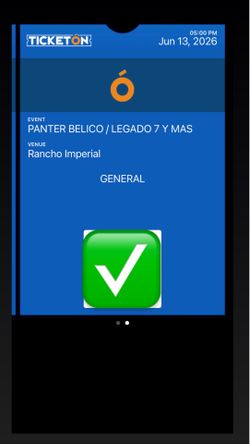 Panter Bélico Legado 7 Grupo Viada GA ticket for sale