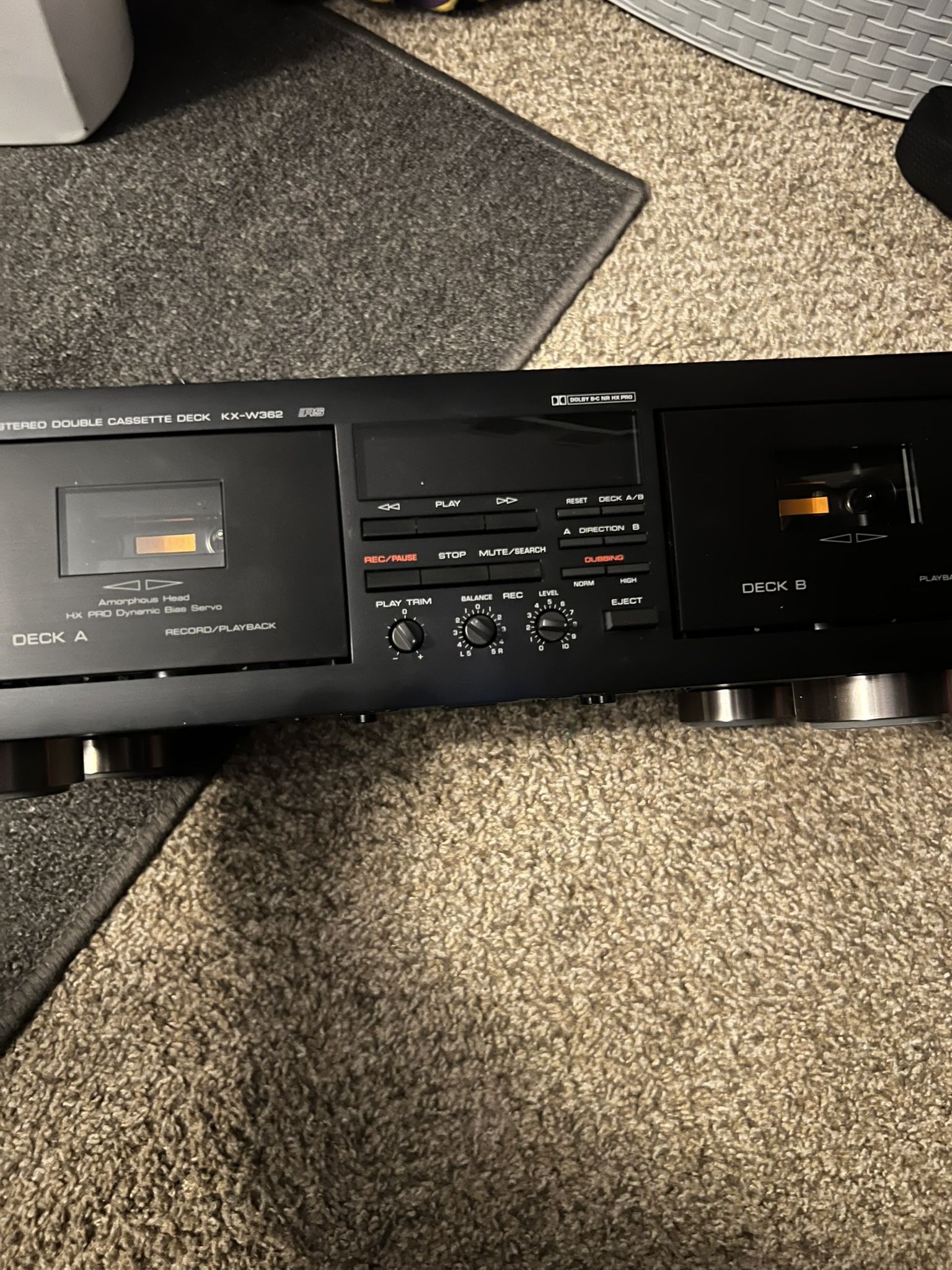 Yamaha KX-W362 Duel Cassette Player
