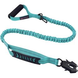 Tactical Dog Leash Bungee Dog Training Leash, No Pull Dog Leash with Frog Clip, Elastic Bungee Dog Leash with 2 Control Handle, Reflective Shock Absor