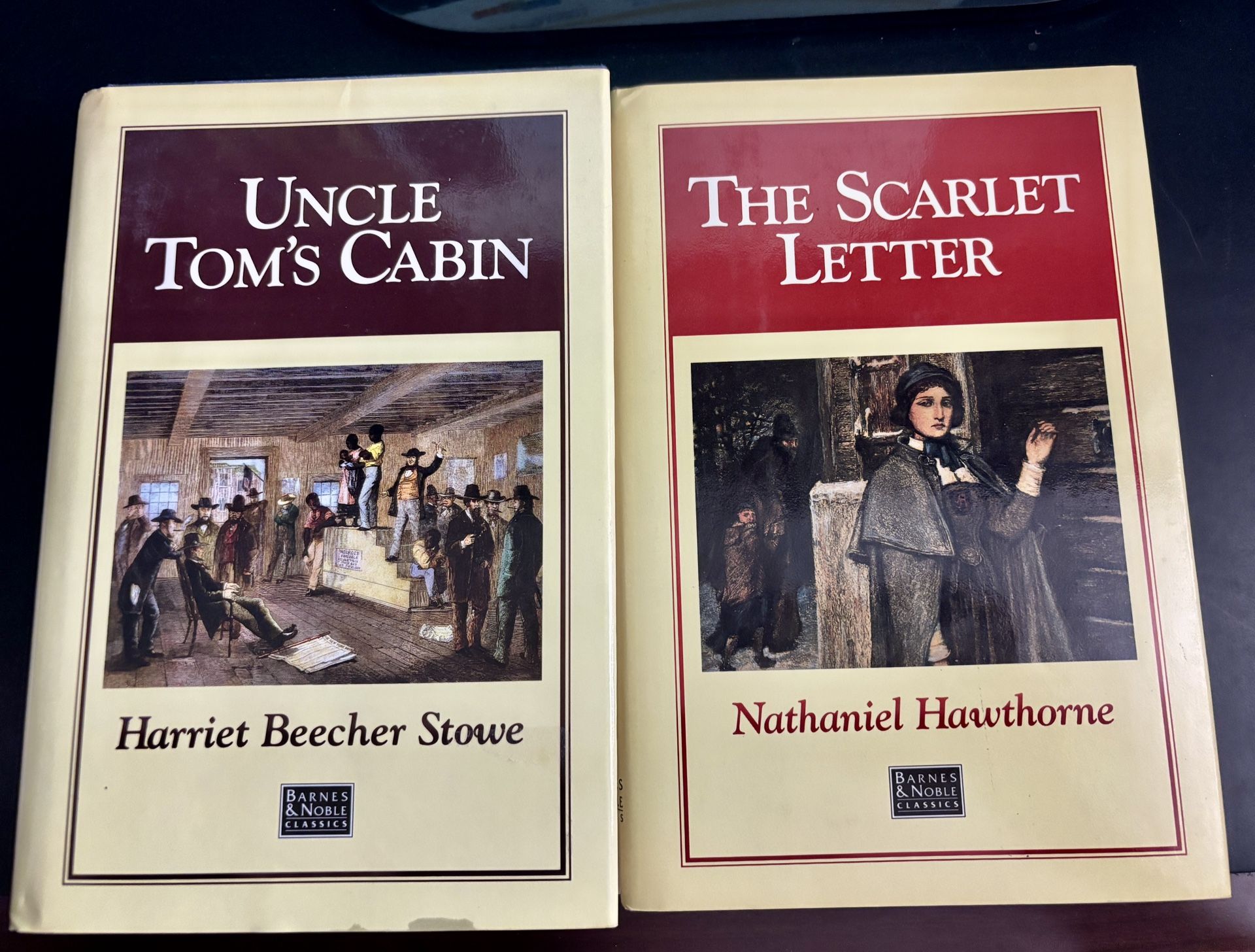 Uncle Tom’s Cabin and The Scarlet Letter, B&N Classics, Hardcover