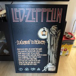 Led Zeppelin Poster With Black Frame