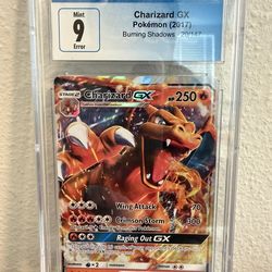 Pokemon Error Charizard GX Burning Shadows Holo