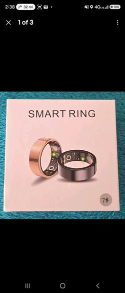 Smart Ring Size 7 Band Style, SmartHealth App Supported