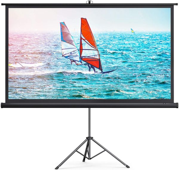 NEW TaoTronics Projector Screen with Stand, 100" 4K HD 16: 9 Projection Screen