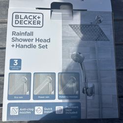 Black + Decker: Rainfall Shower Head + Handle Set 
