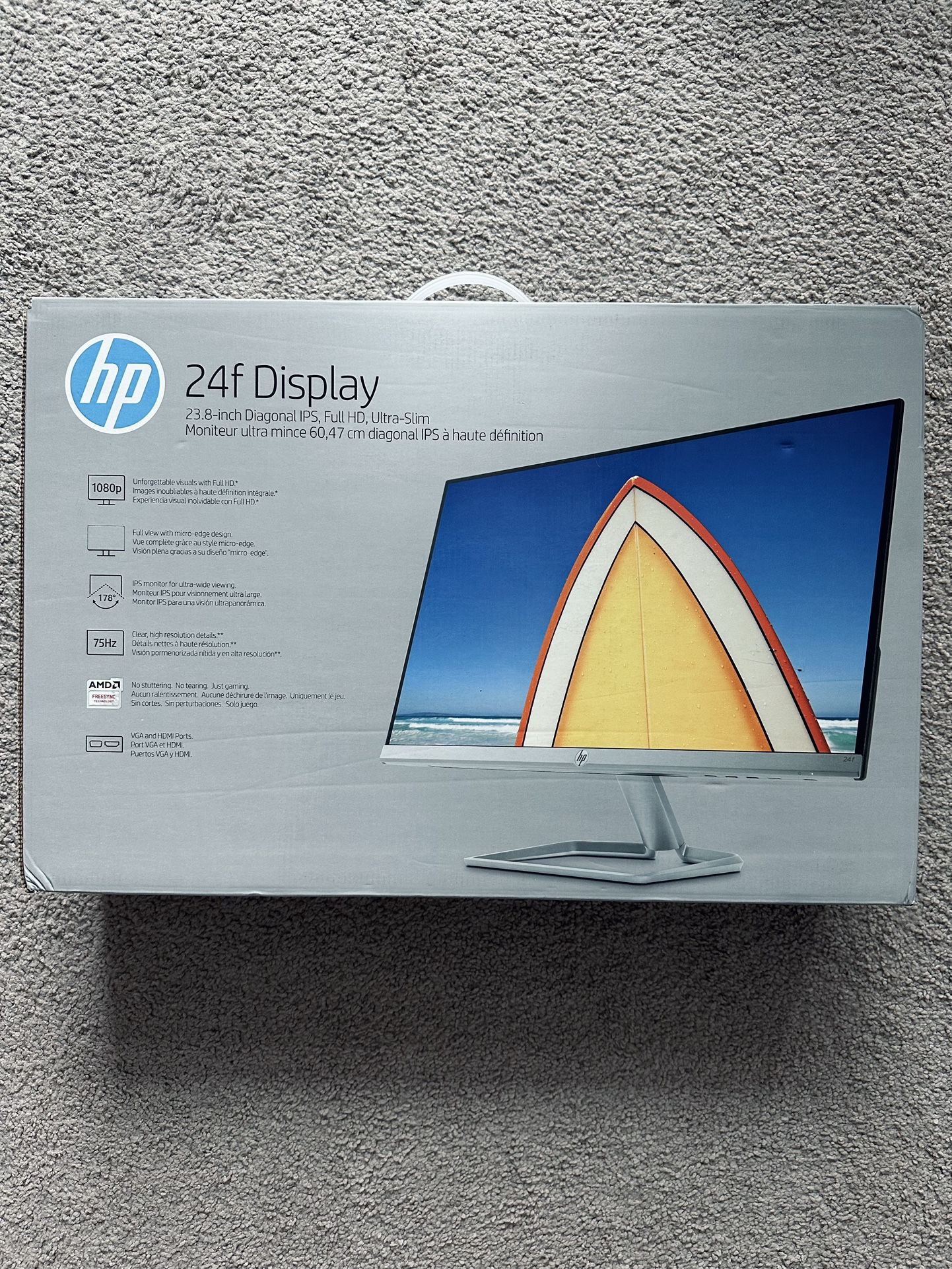 HP 24f LED Display 24" - Full HD Silver