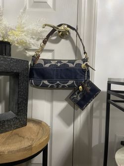 Rare Coach Vintage Denim Hampton Shoulder Bag