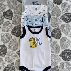 Baby Boy 9-12 Months Tank Top Bodysuit 