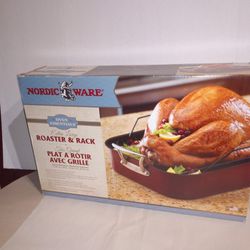 Brand New Nordic Ware Extra Large Roasting Pan and Rack - Non