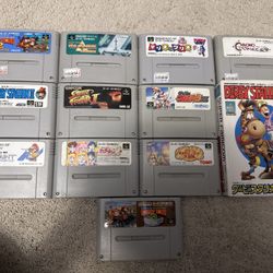 Nintendo Super Famicom (SNES) Game Lot