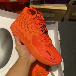 DS Puma LaMelo Ball Not From Here Red Blast size 10