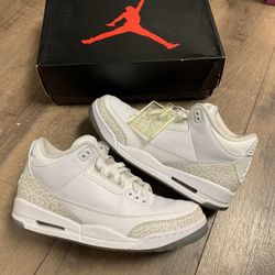 Jordan 3 Pure White - Size 11.5m