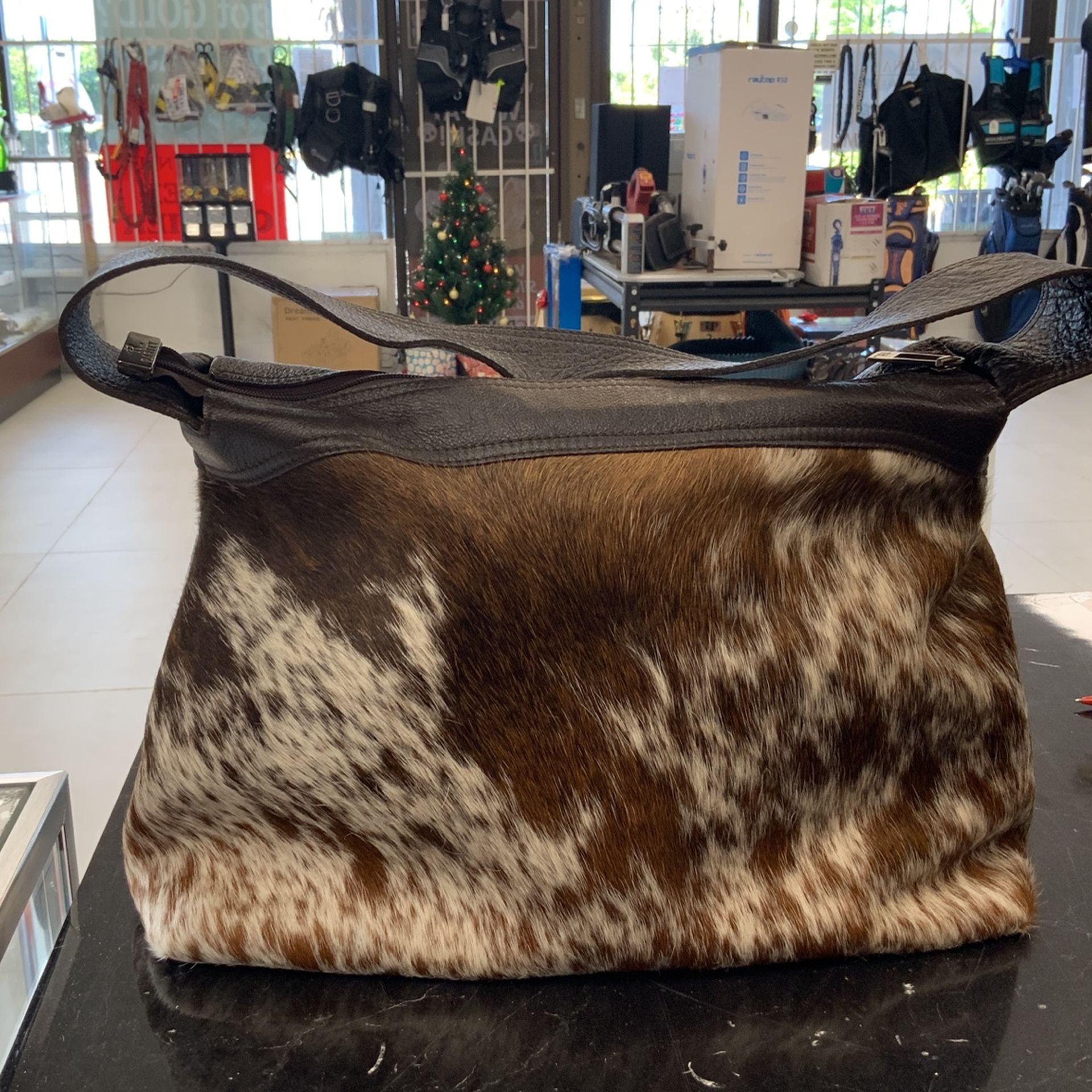 Rarity Handbag From South Africa Genuine Hair On Hide