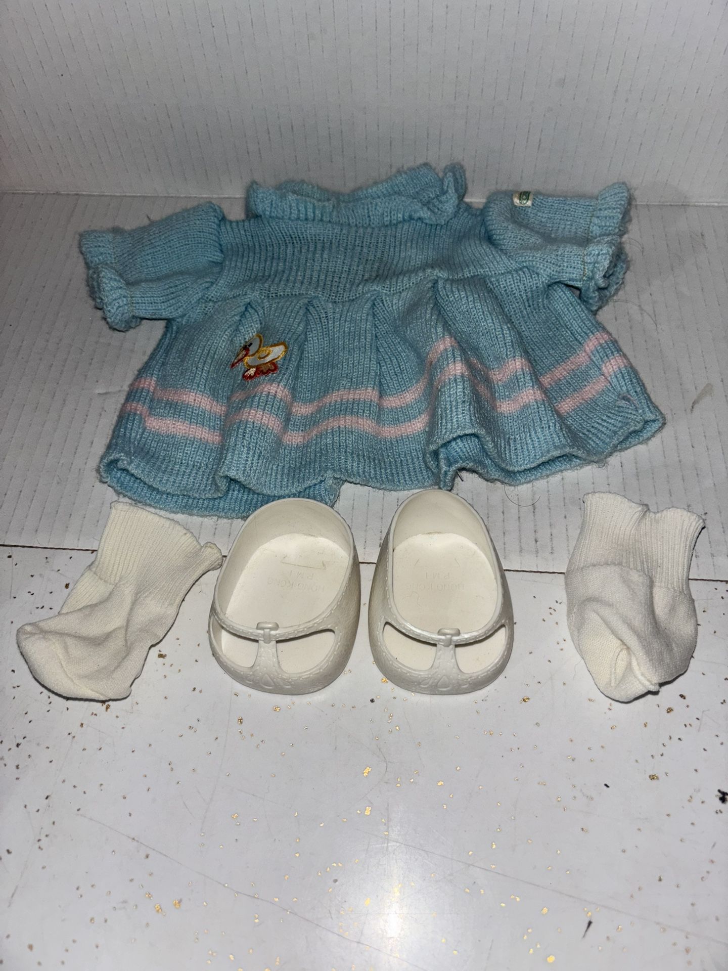 Vintage cabbage patch dress shoes and socks