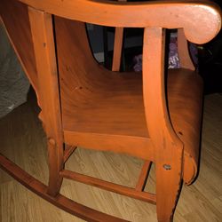 Antique 1900's Carved Rocking Chair 