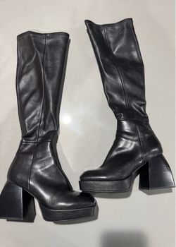 8.5 Jeffery Campbell Dauphin Platform Knee High Boots