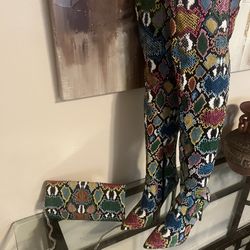  Thigh High Boots And Matching Bag