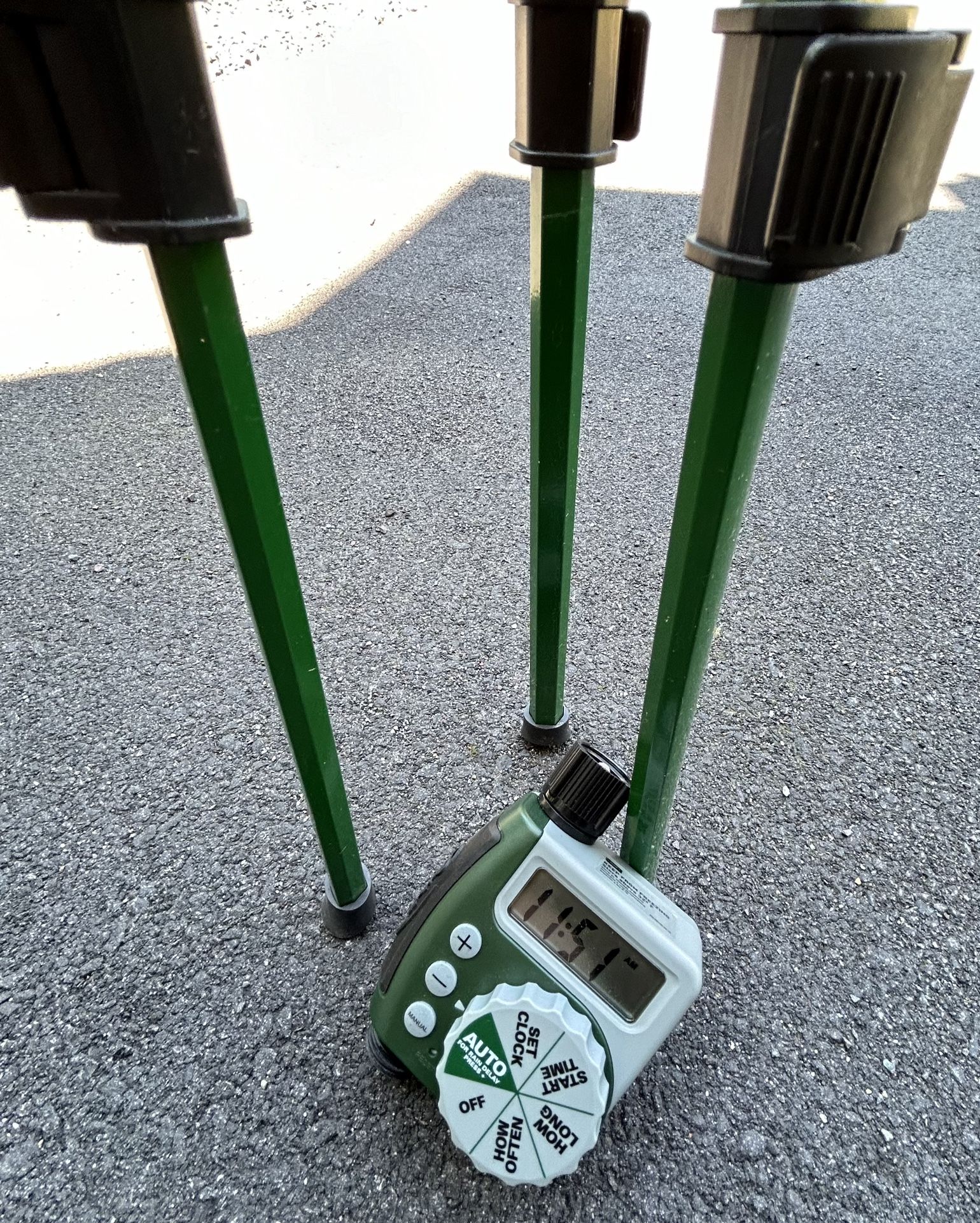 Orbit timer and single-outlet sprinkler
