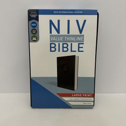 New Zondervan NIV Value Thinline Leathersoft Large Print Bible